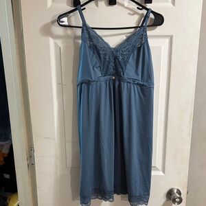 Chic Blue Lace Chemise